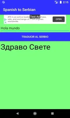 Spanish to Serbian Translator android App screenshot 3